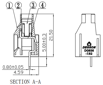 Миниатюра: Схема DG636-7.62-03P-14-00Z(H) 2
