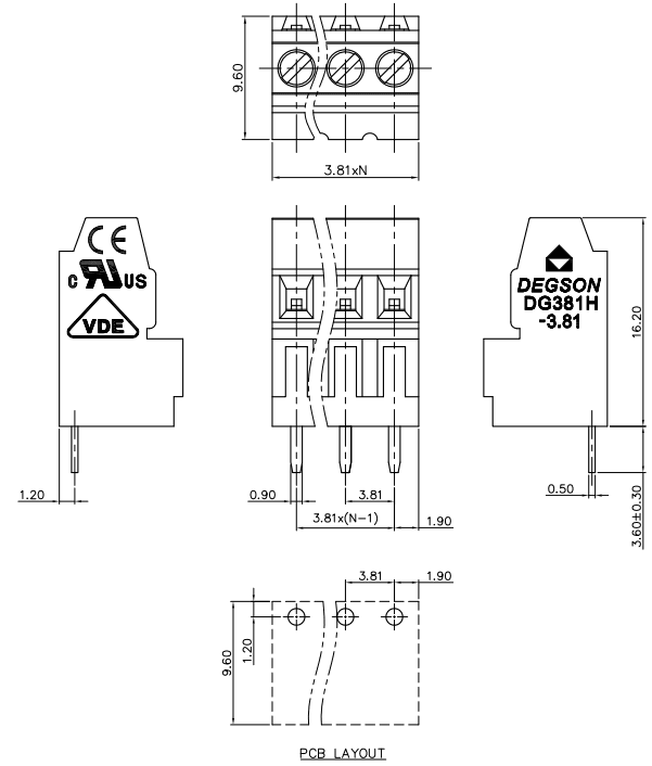 Миниатюра: Схема DG381-3.81-02P-14-00A(H)