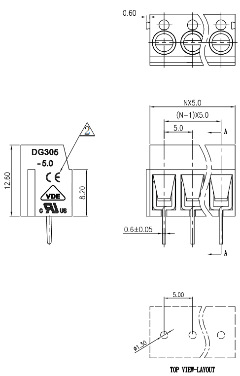 Миниатюра: Схема DG305-5.0-02P-12-00A(H) 1
