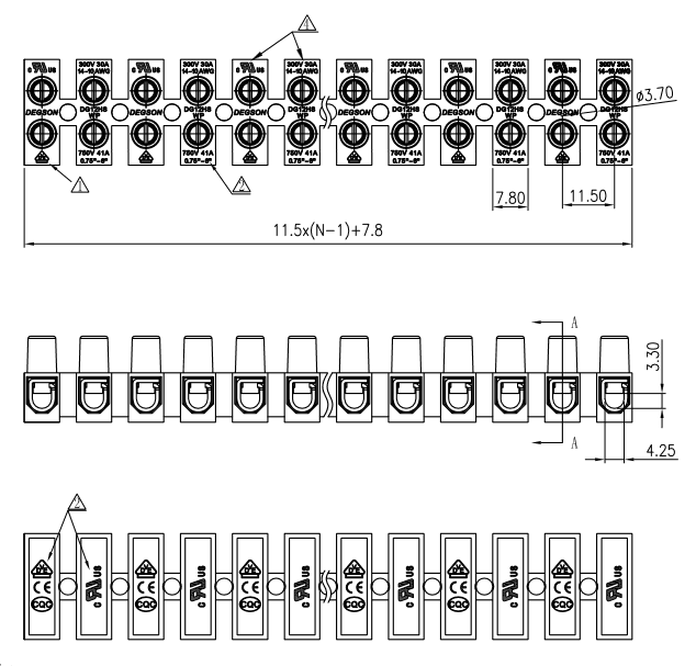 Миниатюра: Схема DG12HSWP-1.2-03P-17-100Z(H) 1