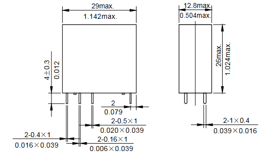 Миниатюра: Схема JQX-14FC2-2C-Z-5-DC12V-5 FORWARD