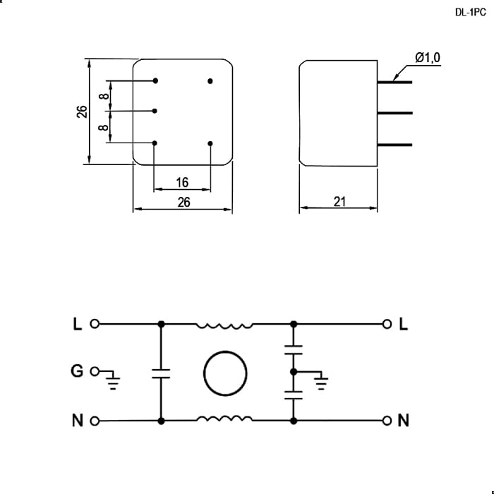 Миниатюра: Схема DL-1PC