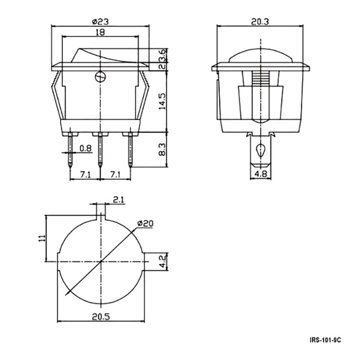 Миниатюра: Схема IRS-101-9C ON-OFF