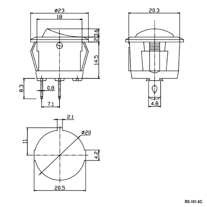 Миниатюра: Схема RS-101-9C ON-OFF