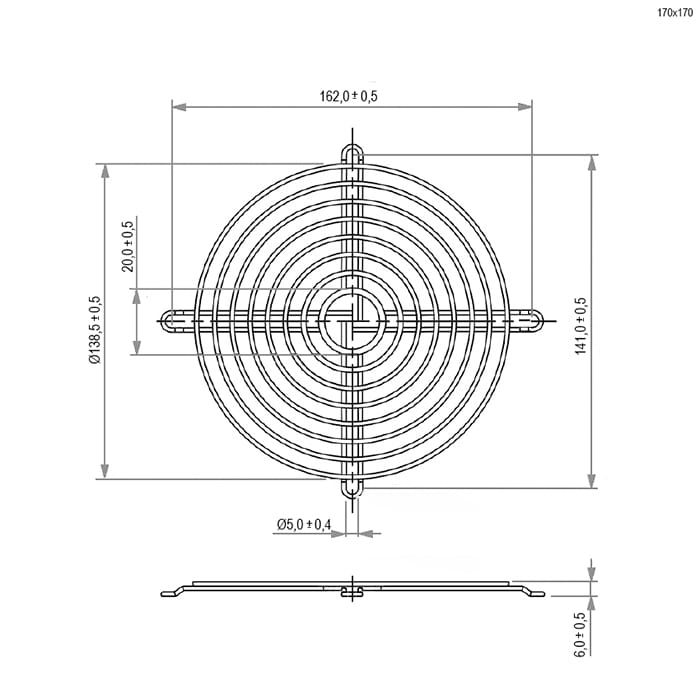 Миниатюра: Схема Решетка 170x170mm