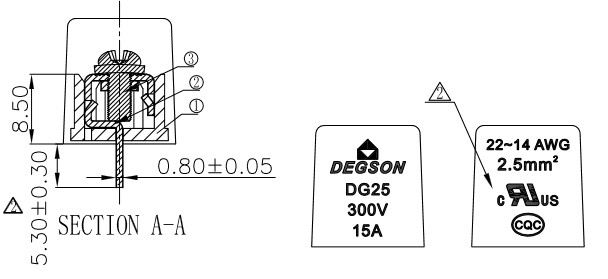 Миниатюра: Схема DG25C-B-03P-13-00Z(H) 2