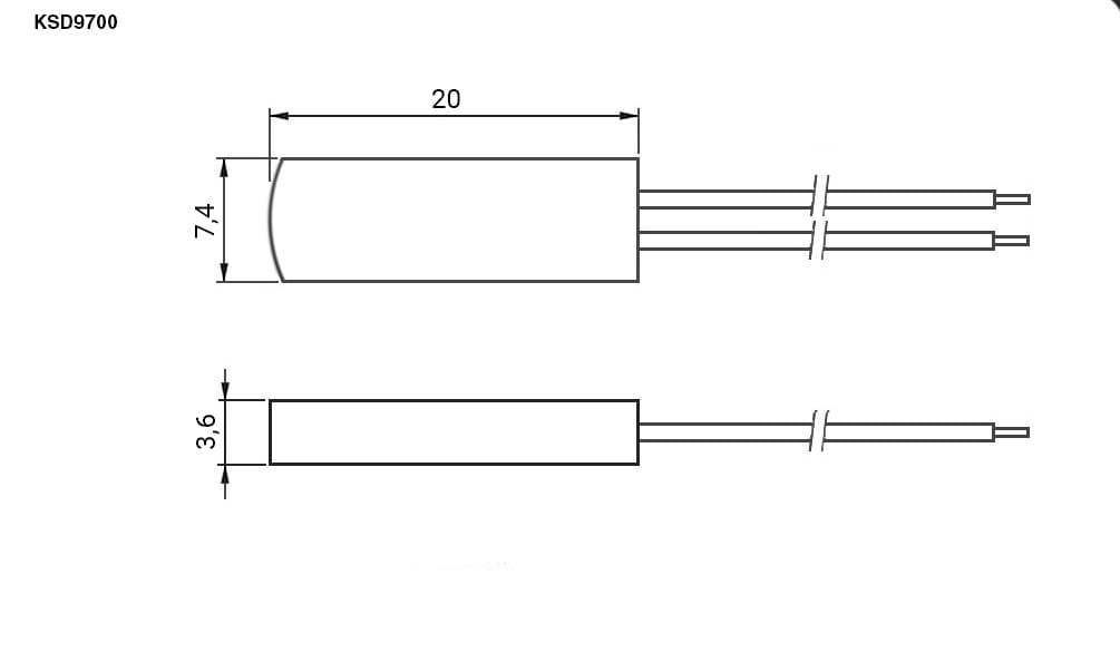 Миниатюра: Схема KSD9700 100*C 16A NC