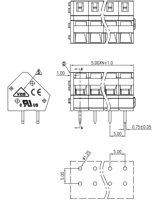 Миниатюра: Схема DG245-5.0-03P-11-00Z(H) 1