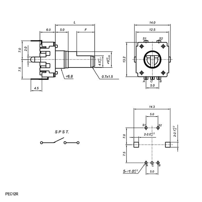 Миниатюра: Схема PEC12R 24/24 20mm