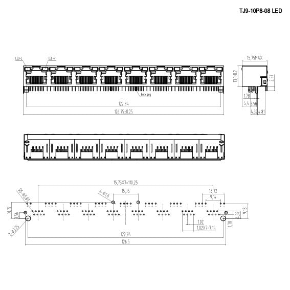 Миниатюра: Схема TJ9-10P8-08 LED