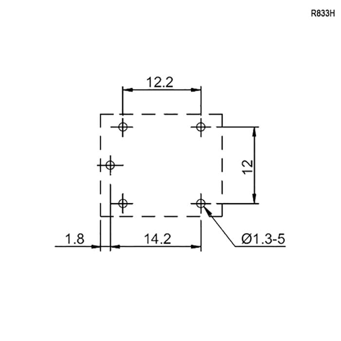 Миниатюра: Схема R833H-1C-12VDC-C