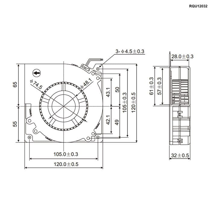 Миниатюра: Схема RQU12032MS 5VDC