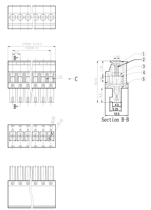 Миниатюра: Схема 15EDGKA-3.5-10P-14-100A(H)