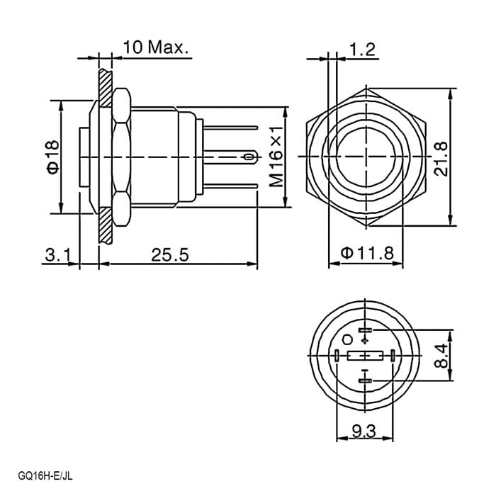 Миниатюра: Схема GQ16H-10E/JL/B/N off-(on)