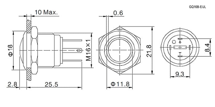 Миниатюра: Схема GQ16B-10E/JL/R/N off-(on)