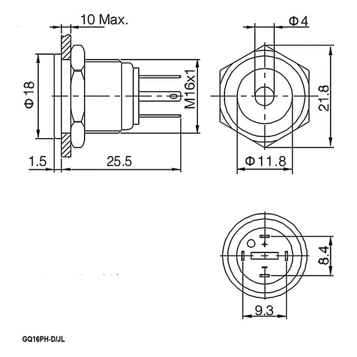 Миниатюра: Схема GQ16PH-10D/JL/G/N off-(on)