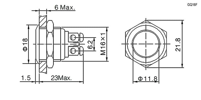 Миниатюра: Схема GQ16F-10/N off-(on)