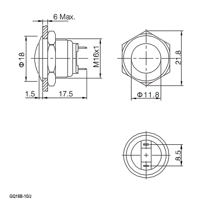 Миниатюра: Схема GQ16B-10/J/N off-(on)