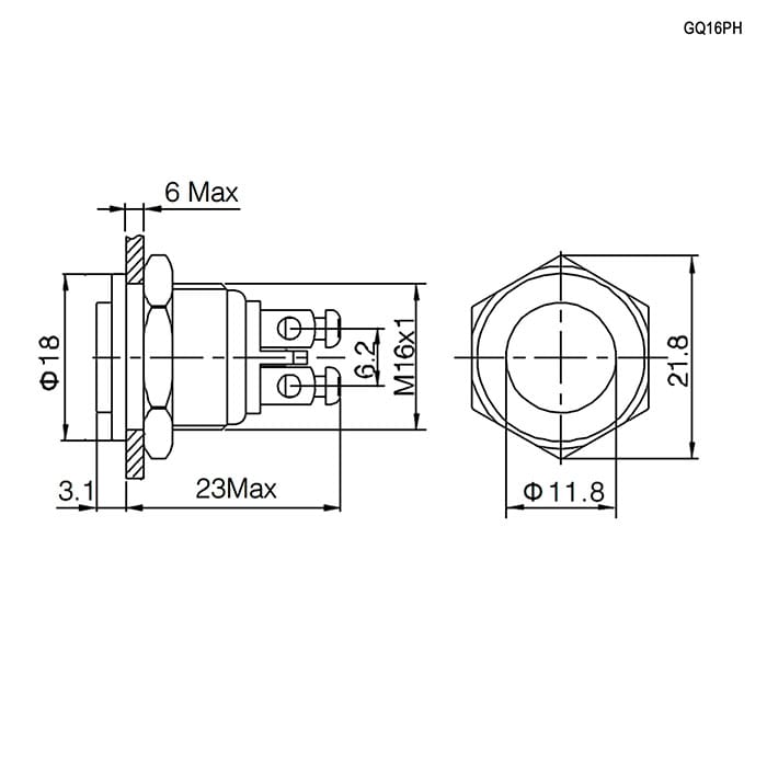 Миниатюра: Схема GQ16PH-10/N off-(on)