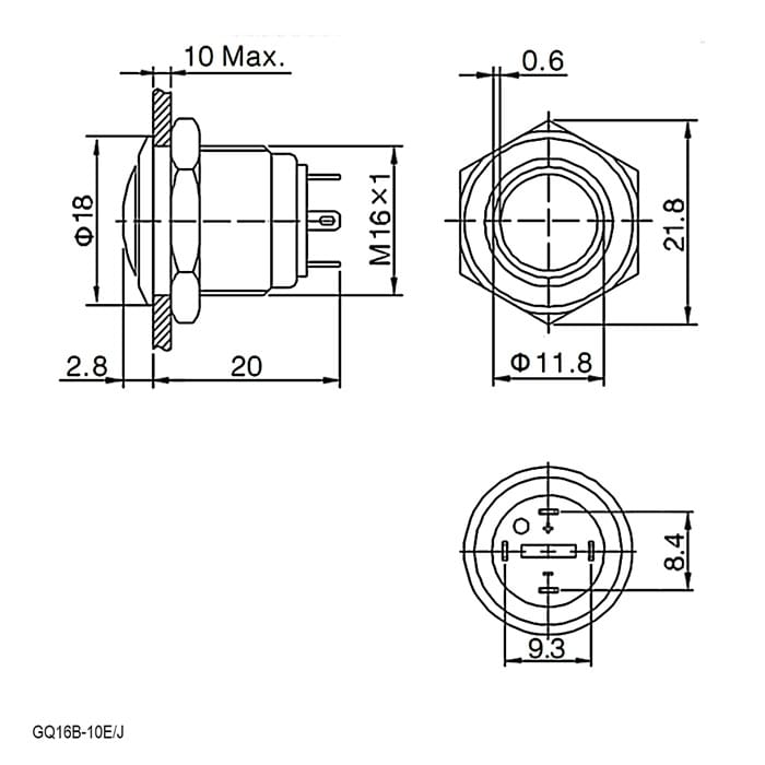 Миниатюра: Схема GQ16B-10ZE/J/R/N off-on