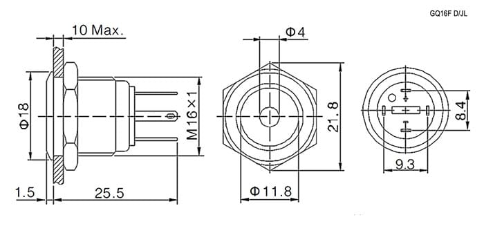 Миниатюра: Схема GQ16F-10D/JL/B/N off-(on)