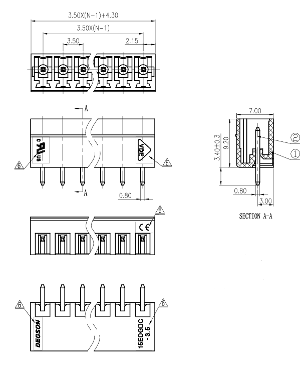 Миниатюра: Схема 15EDGVC-3.5-12P-14-00A(H)