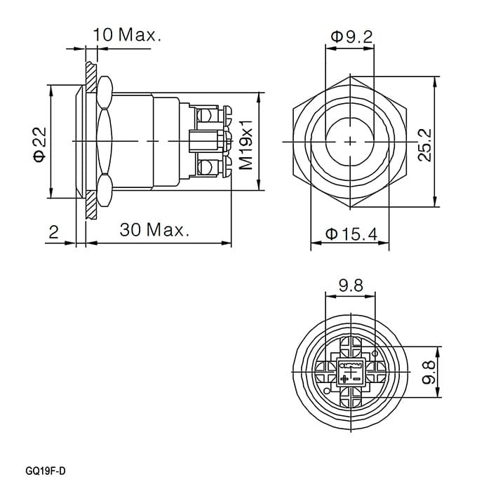 Миниатюра: Схема GQ19F-10ZD/G/N off-on
