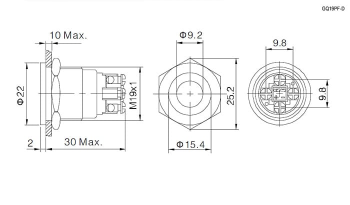 Миниатюра: Схема GQ19PF-10D/B/N off-(on)