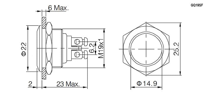Миниатюра: Схема GQ19SF-10Z/N off-on