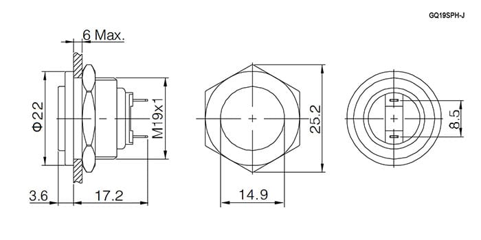 Миниатюра: Схема GQ19SPH-10Z/J/N off-on