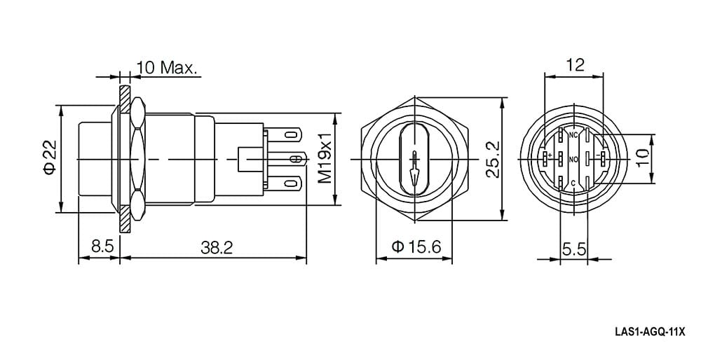 Миниатюра: Схема LAS1-AGQ-11X/21/B/N on-on