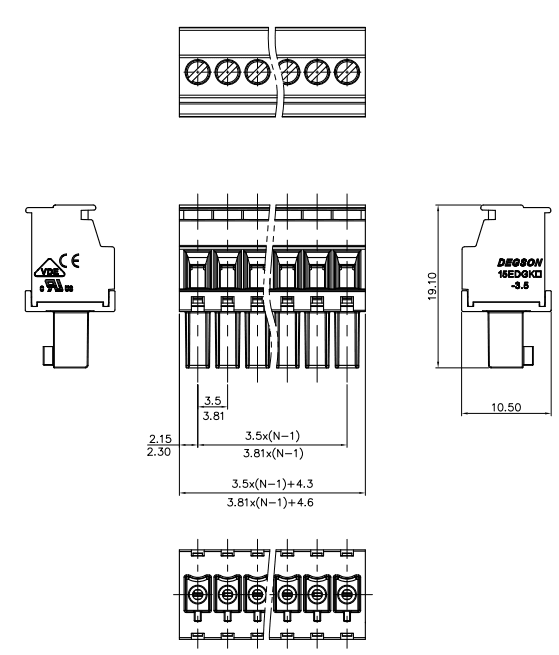 Миниатюра: Схема 15EDGKB-3.5-02P-14-100Z(H)