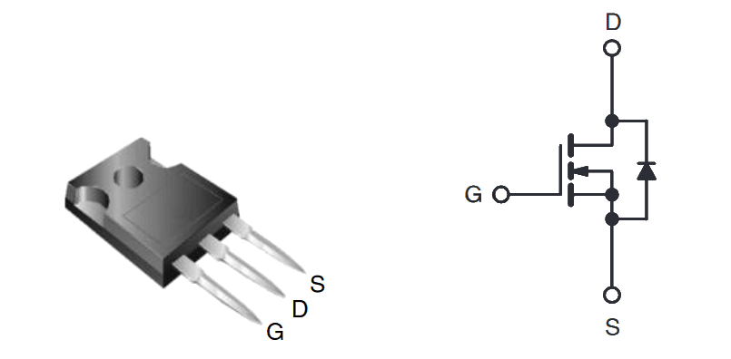 Миниатюра: Схема IRFP460PBF (JSMSEMI)