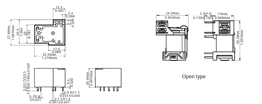 Миниатюра: Схема NT90-RHAS-DC24V-S-B-0.9