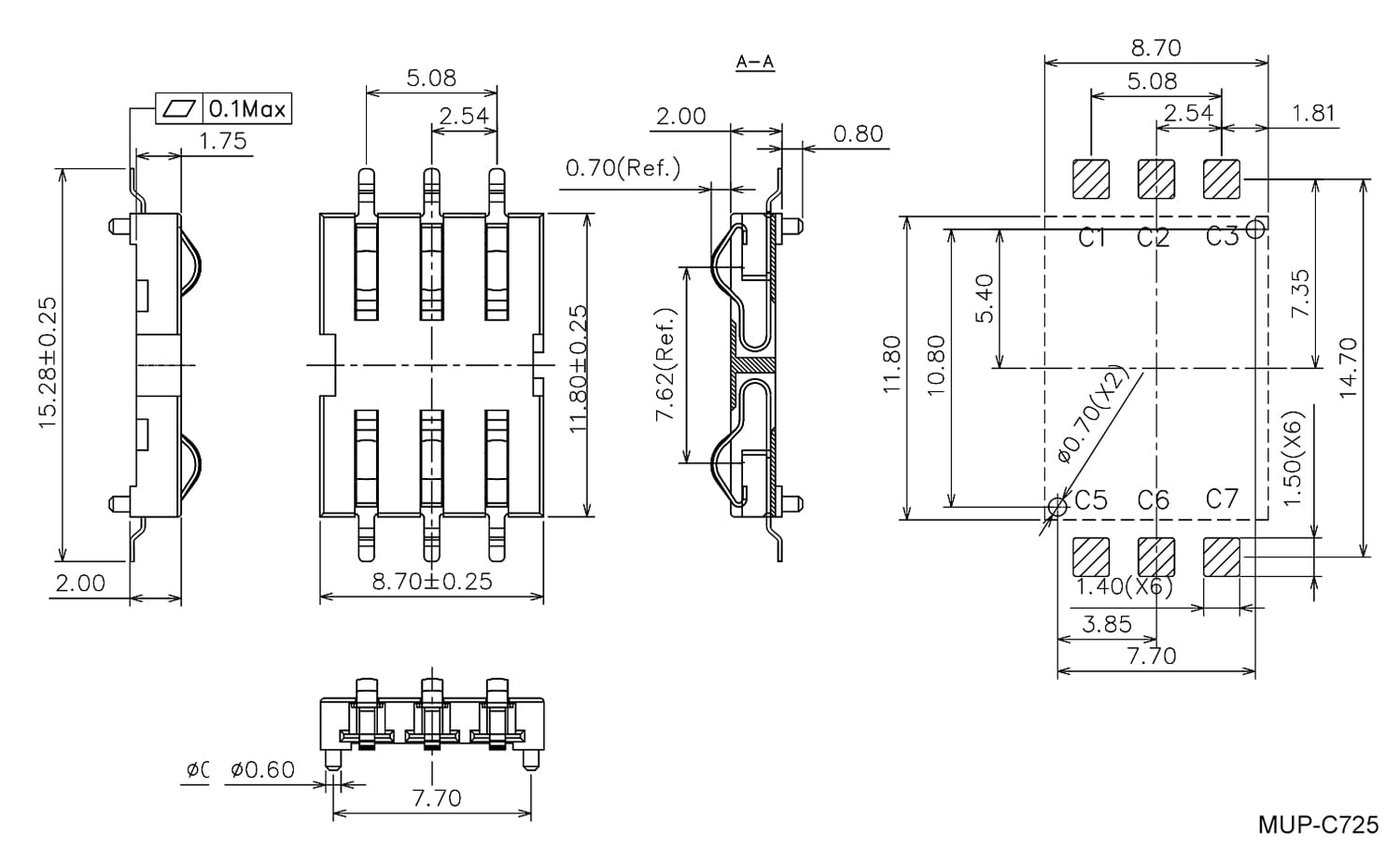 Миниатюра: Схема MUP-C725 6pin
