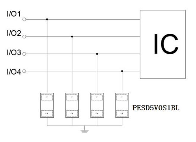 Миниатюра: Схема PESD5V0S1BL 2
