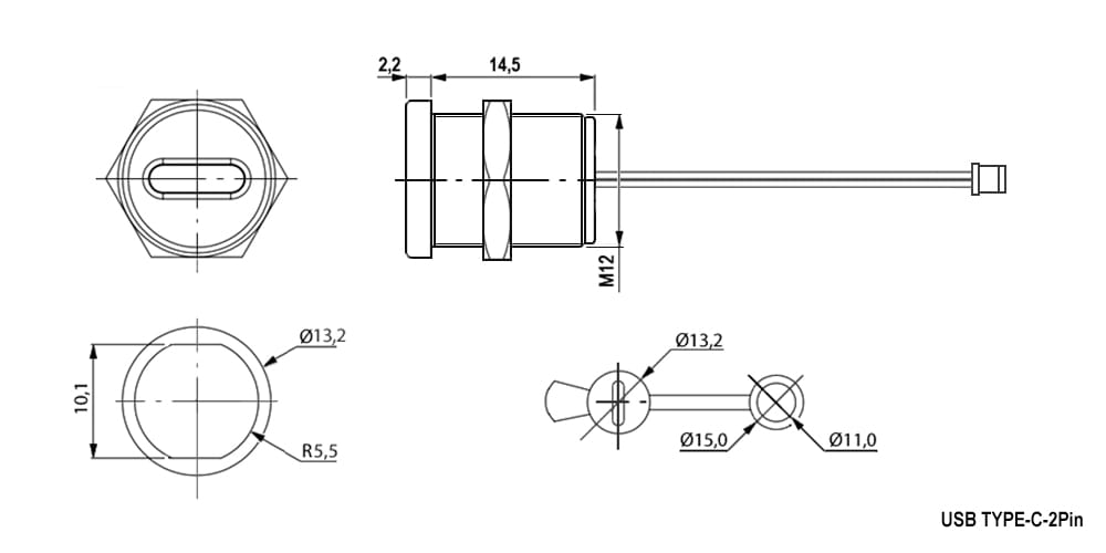 Миниатюра: Схема TYPE-C-2pin-20-PH2.0