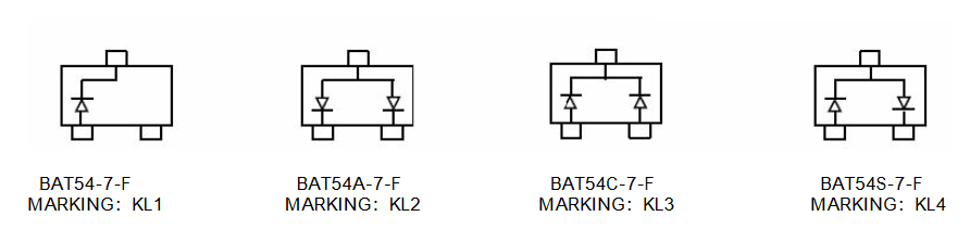 Миниатюра: Схема BAT54C (KUU)