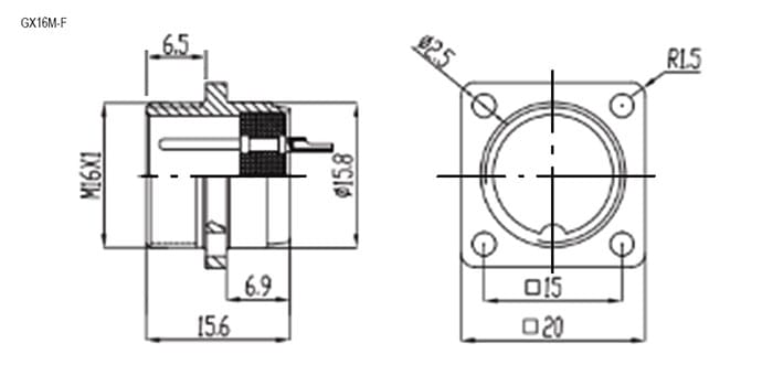 Миниатюра: Схема GX16M-6F