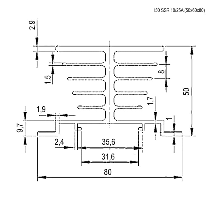 Миниатюра: Схема I50 SSR 10/25A (40x60x80)