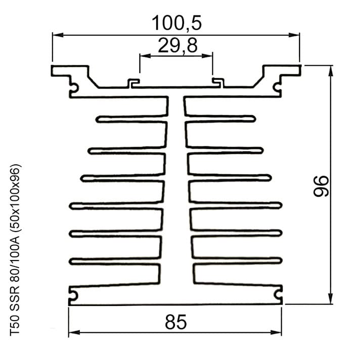 Миниатюра: Схема T50 SSR 80/100A (50x100x96)