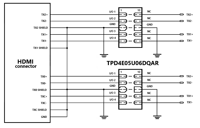 Миниатюра: Схема TPD4E05U06DQAR (Elecsuper) 2
