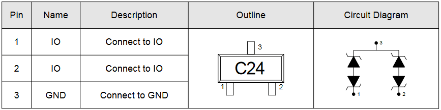 Миниатюра: Схема ESDCAN24-2BLY 1