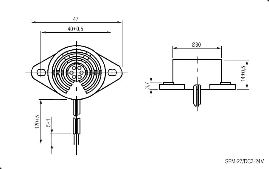 Миниатюра: Схема SFM-27/DC3-24V type 2