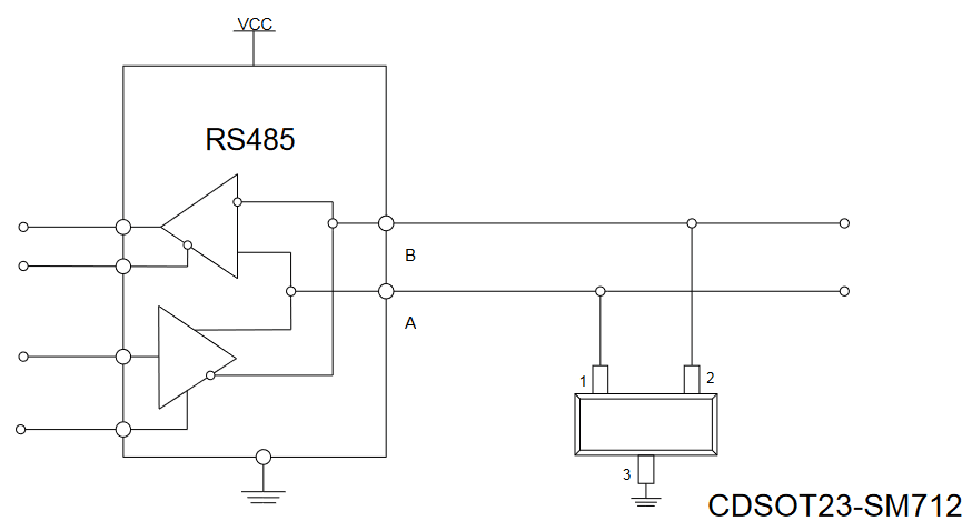 Миниатюра: Схема CDSOT23-SM712 2
