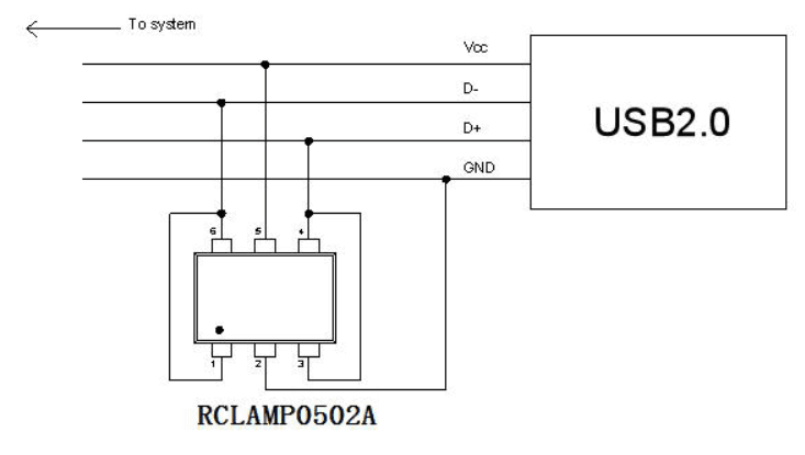 Миниатюра: Схема RCLAMP0502A 2