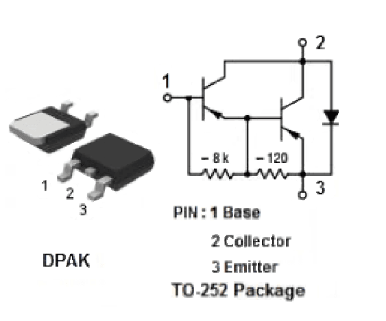 Миниатюра: Схема MJD127T4G