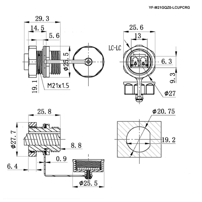 Миниатюра: Схема YF-M21GQZ0-LCUPCRG