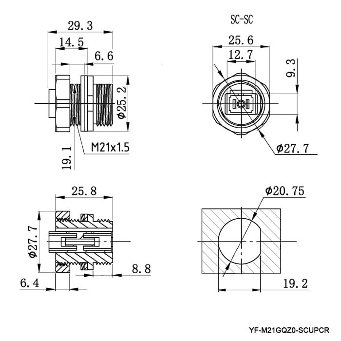 Миниатюра: Схема YF-M21GQZ0-SCUPCR