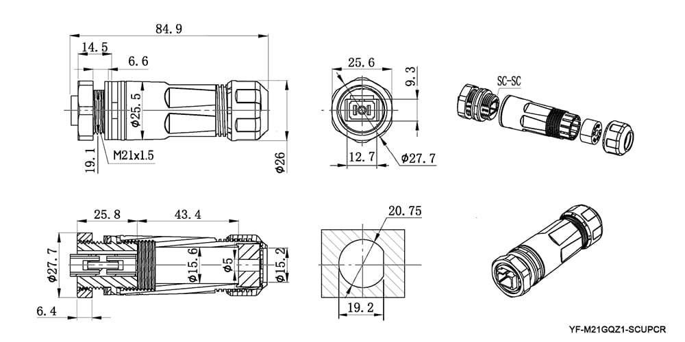 Миниатюра: Схема YF-M21GQZ1-SCUPCR
